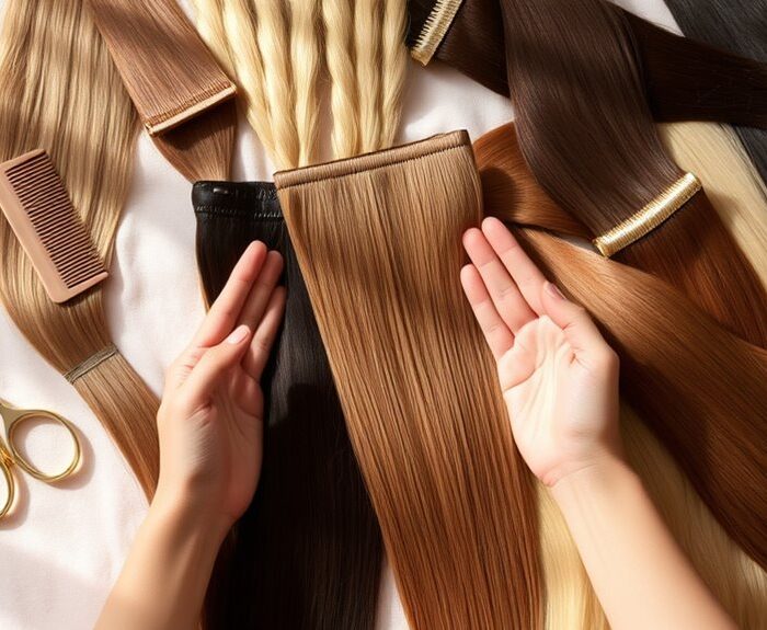 selecting extensions for short hair