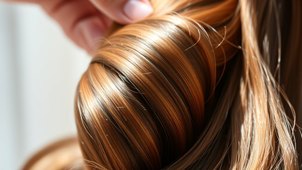 testing raw human hair