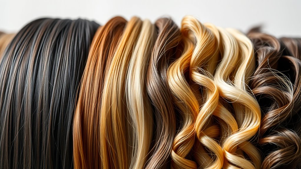 varieties of human hair