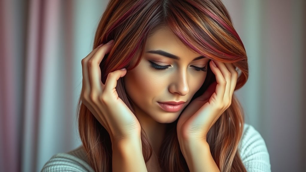 wig application with long hair
