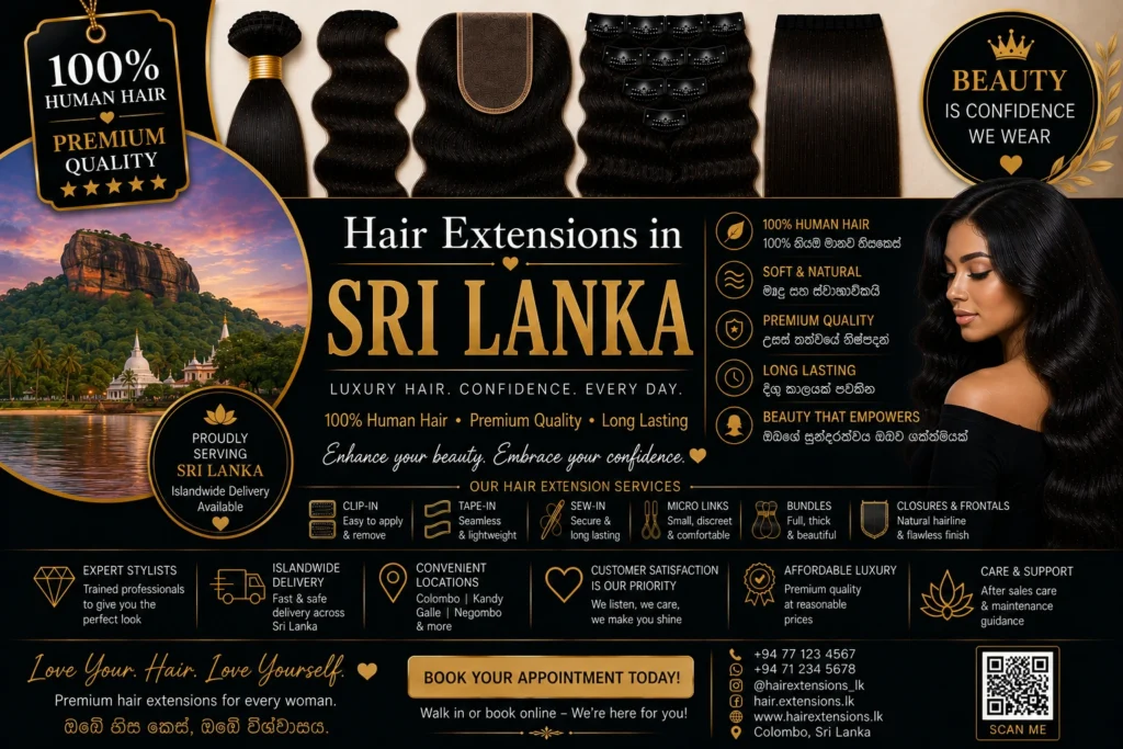 Hair Extensions in Sri Lanka ​