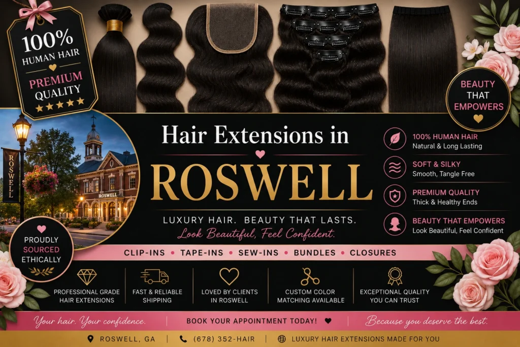 Hair Extensions in Roswell​