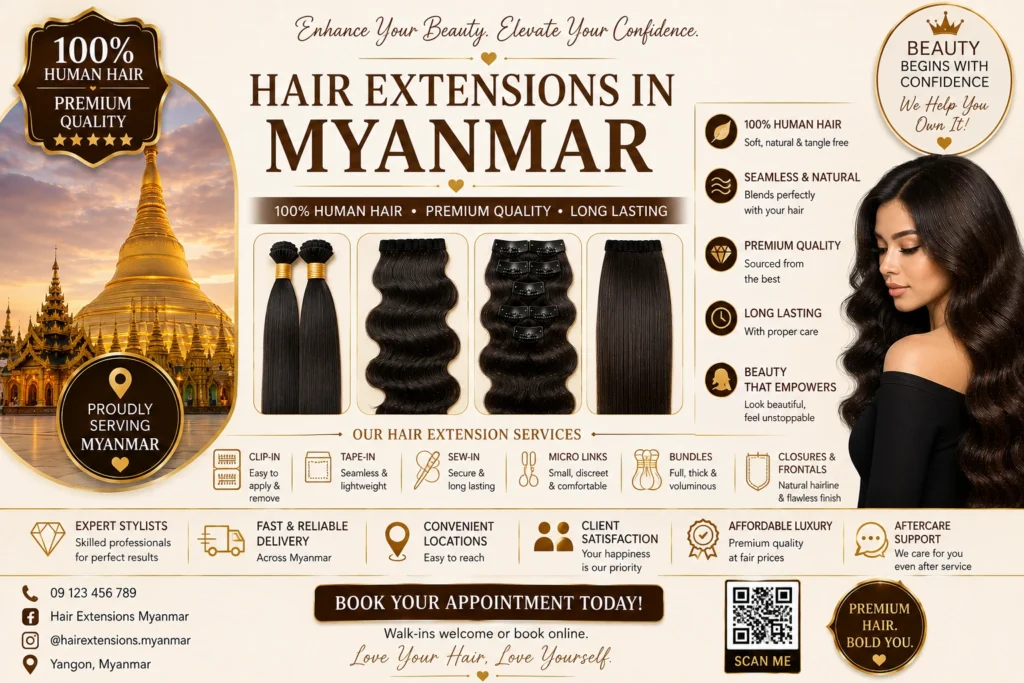 Hair Extensions in Myanmar​