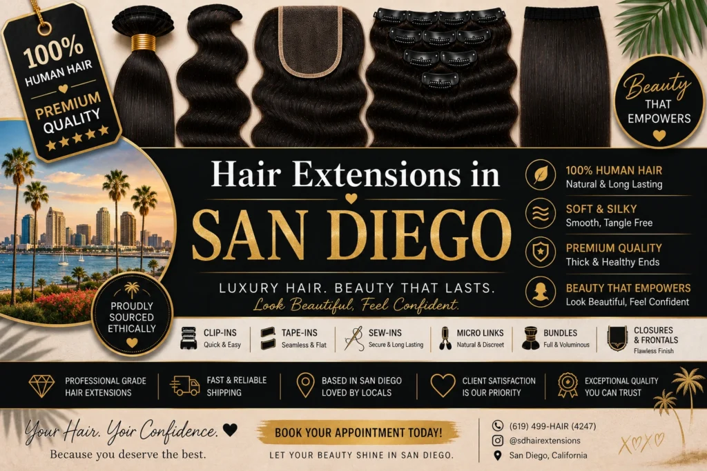 Hair Extensions in San Diego ​