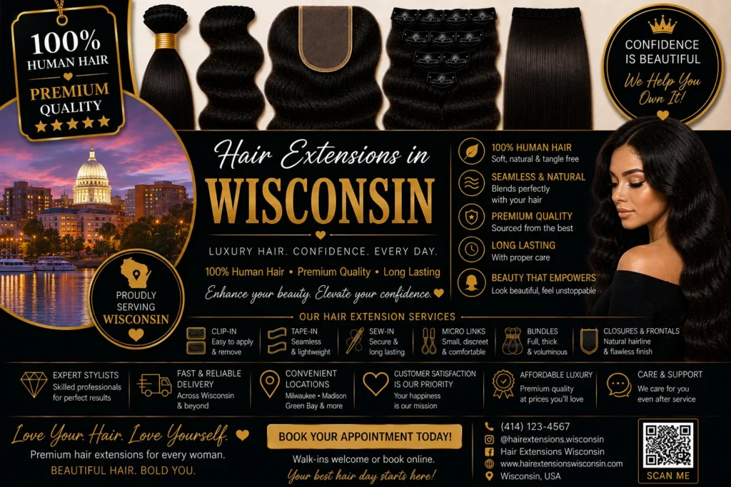 Hair Extensions in Wisconsin​