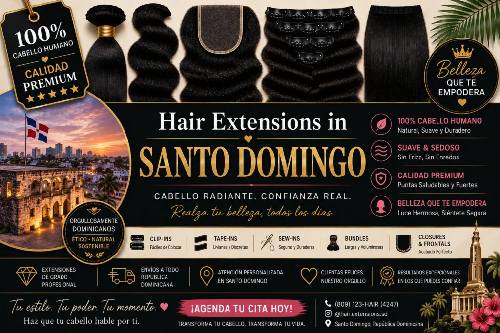 Hair Extensions in Santo Domingo​