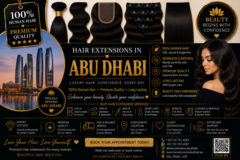 Hair Extensions in Abu Dhabi ​