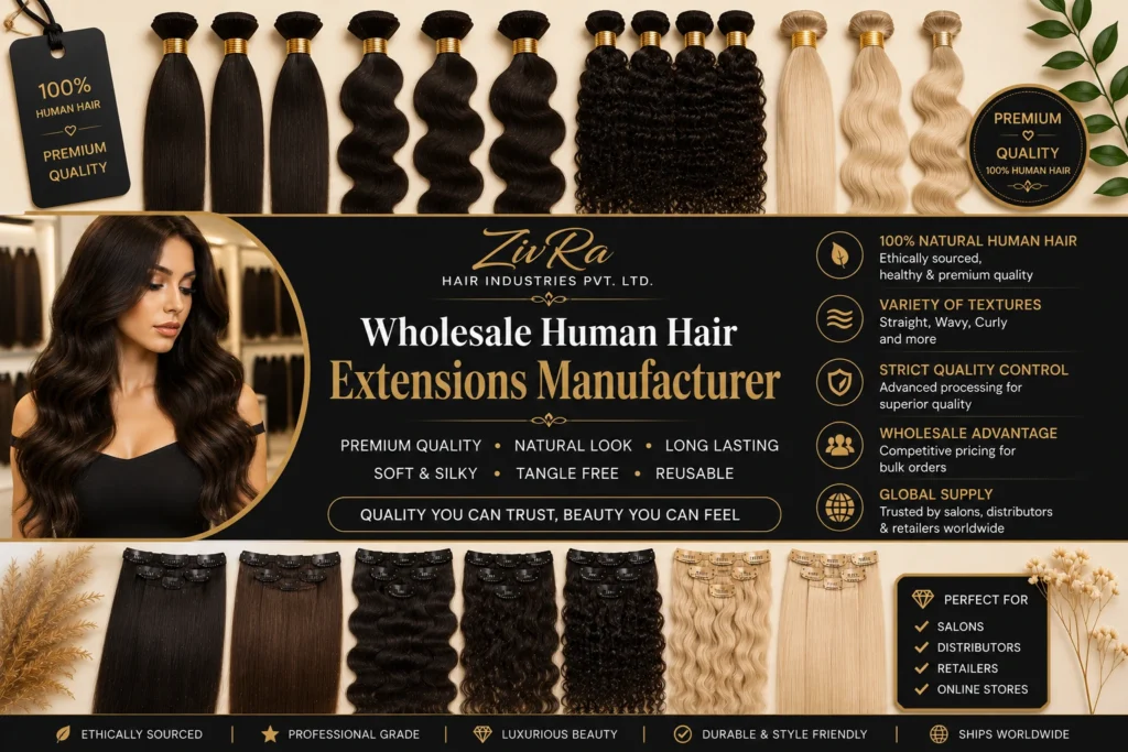 wholesale human hair extensions manufacturer