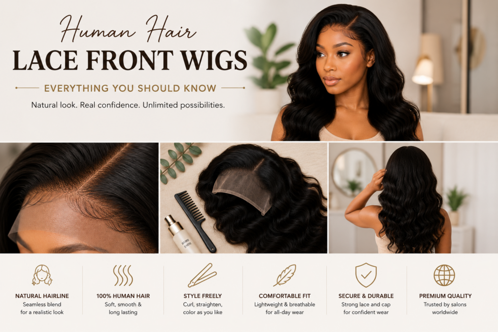 Human Hair Lace Front Wigs