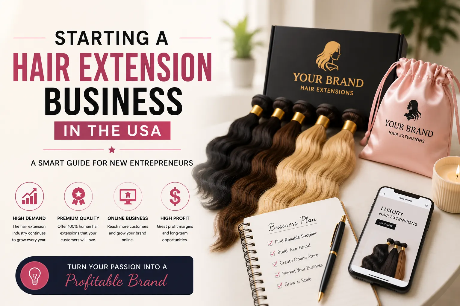 Starting a Hair Extension Business in the USA