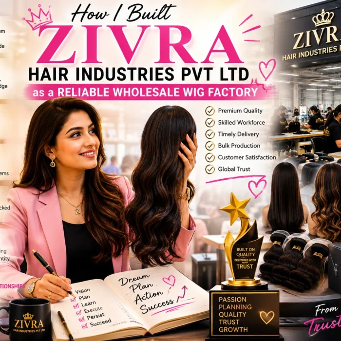How I Built ZIVRA Hair Industries Pvt Ltd as a Reliable Wholesale Wig Factory.