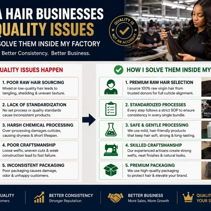 Why USA Hair Businesses Face Quality Issues - And How I Solve Them Inside My Factory