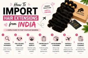 how to import hair extensions from India