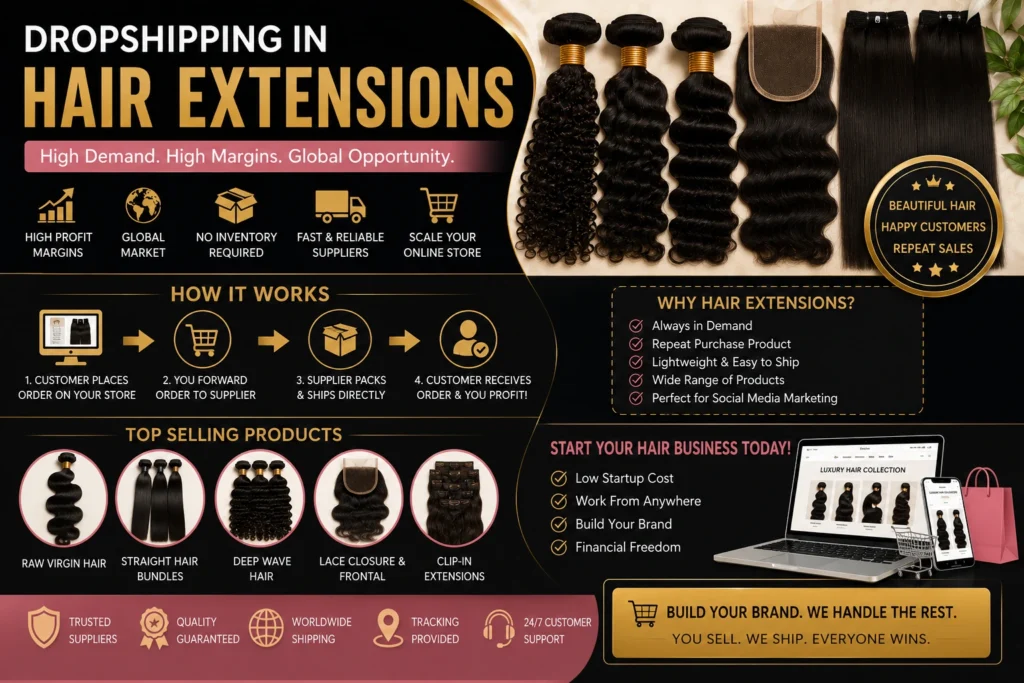 Dropshipping in Hair Extensions​